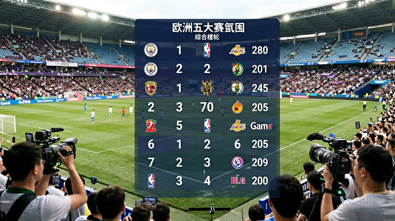 足球场全景与球迷氛围
